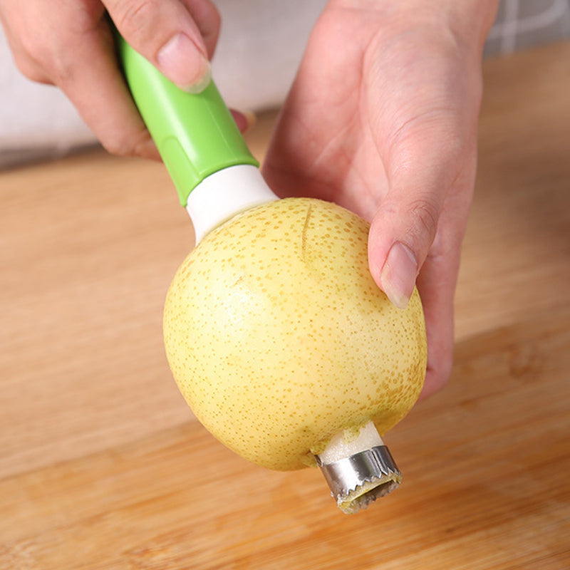 🥳2026 HOT SALE🥳💞50K+ SOLD!🔪🛒 BOGO + 50% OFF! The 2-in-1 Kitchen Hero: Core &amp; Peel with a Twist. Stainless Steel Fruit Tool! 🍎⏱️