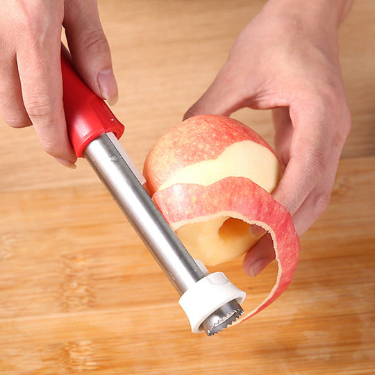 🥳2026 HOT SALE🥳💞50K+ SOLD!🔪🛒 BOGO + 50% OFF! The 2-in-1 Kitchen Hero: Core &amp; Peel with a Twist. Stainless Steel Fruit Tool! 🍎⏱️