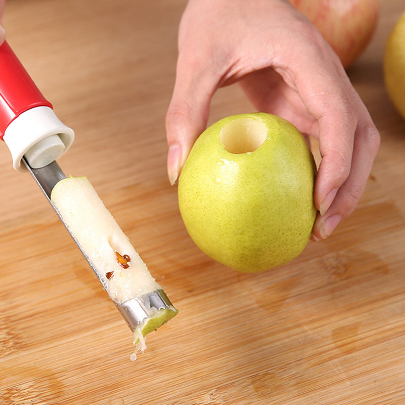 🥳2026 HOT SALE🥳💞50K+ SOLD!🔪🛒 BOGO + 50% OFF! The 2-in-1 Kitchen Hero: Core & Peel with a Twist. Stainless Steel Fruit Tool! 🍎⏱️