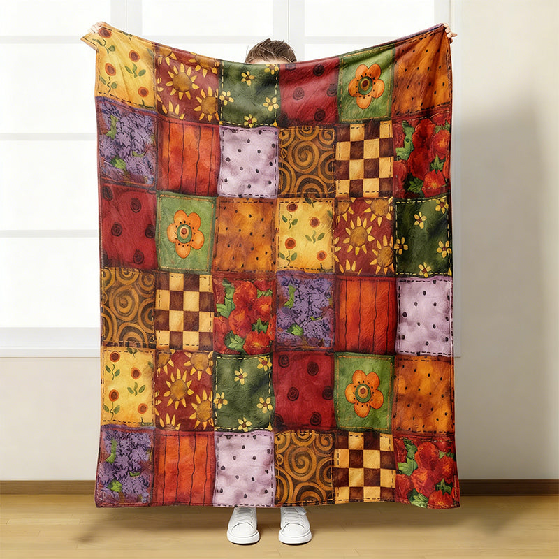 🌸 Kuschelige Flanelldecke mit Blumenmuster – Ultraweich &amp; dekorativ für Ihr Zuhause!