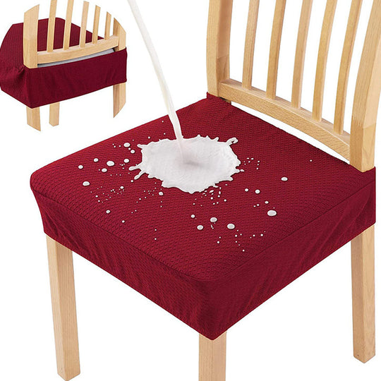 📢📢 3+3 GRATIS⏰Wasserabweisender Stuhlbezug mit Rauten-Jacquard – Für Esszimmer-, Hotel- &amp; Haushaltsstühle 🪑✨