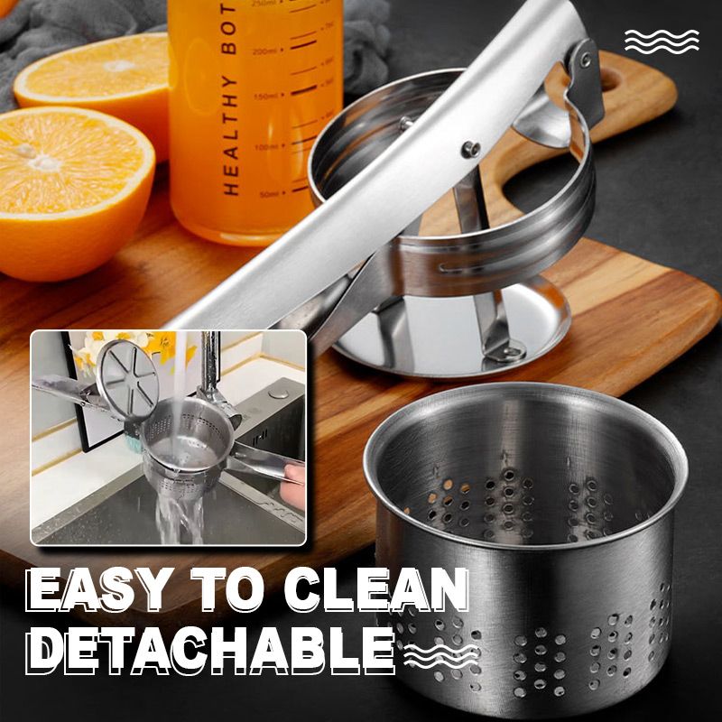 🔥 LSAT-TAG-ANGEBOT 50% RABATT!! 🔥 AEX Multifunktionale Edelstahl Kartoffel, Saft & Lebensmittelpresse