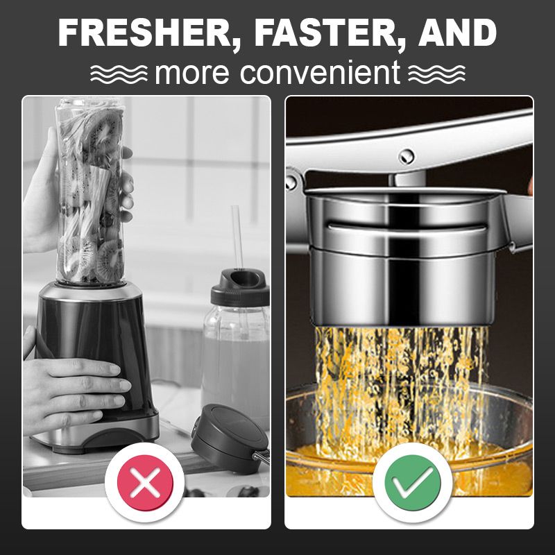 🔥 LSAT-TAG-ANGEBOT 50% RABATT!! 🔥 AEX Multifunktionale Edelstahl Kartoffel, Saft & Lebensmittelpresse