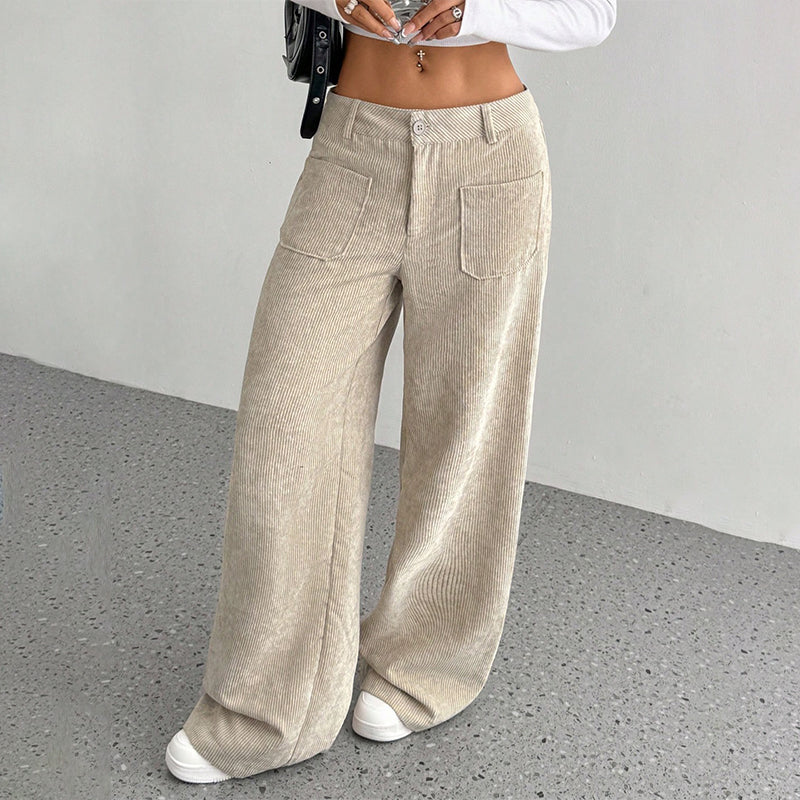 🔥 Damen-Freizeithose 👖 Lockerer Schnitt + Hoher Bund | Komfort &amp; Stil ✨