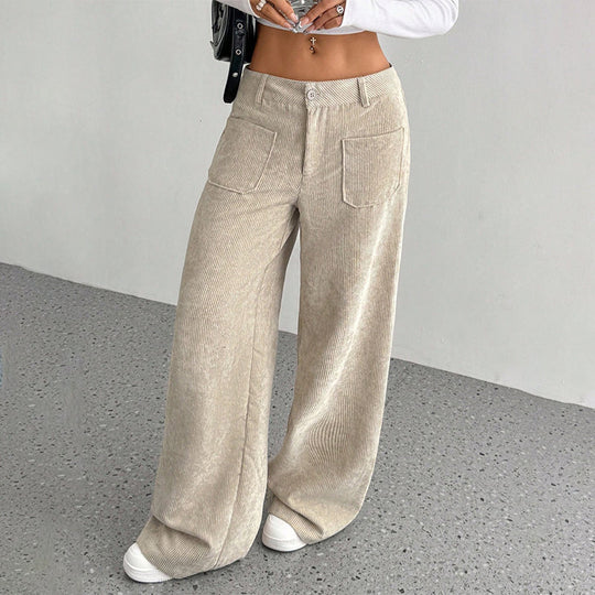 🔥 Damen-Freizeithose 👖 Lockerer Schnitt + Hoher Bund | Komfort &amp; Stil ✨