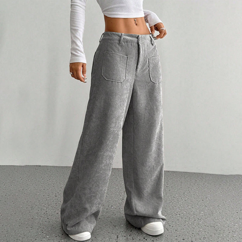 🔥 Damen-Freizeithose 👖 Lockerer Schnitt + Hoher Bund | Komfort &amp; Stil ✨