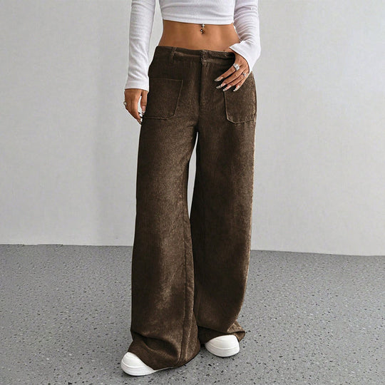 🔥 Damen-Freizeithose 👖 Lockerer Schnitt + Hoher Bund | Komfort &amp; Stil ✨