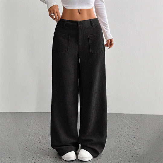 🔥 Damen-Freizeithose 👖 Lockerer Schnitt + Hoher Bund | Komfort &amp; Stil ✨