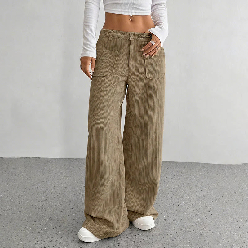🔥 Damen-Freizeithose 👖 Lockerer Schnitt + Hoher Bund | Komfort &amp; Stil ✨