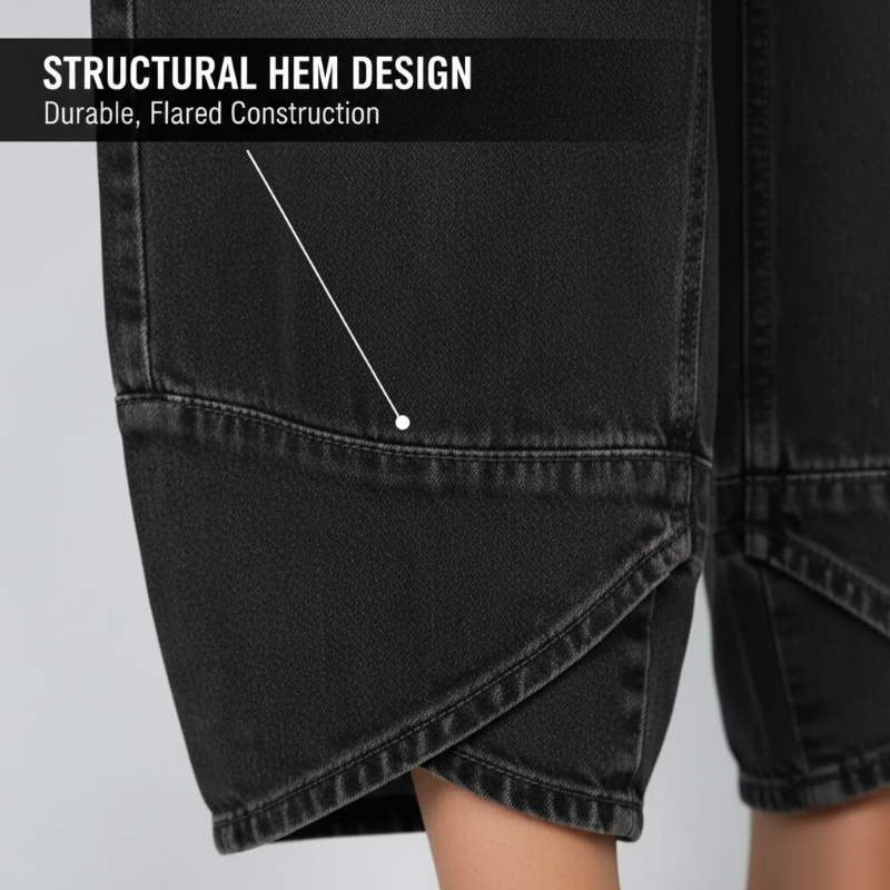 💥2026 HEISSER VERKAUF💥 Lässige Damen-Jeans mit weitem Bein und verkürztem Bein