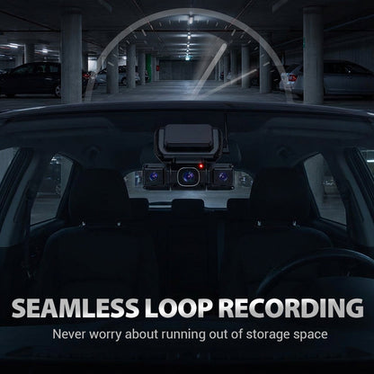 🚗 4-Kanal-Dashcam (WLAN + Nachtsicht) – Rundum-Überwachung mit HD-Aufnahmen & nahtloser App-Verbindung!