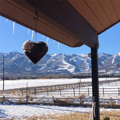 🕊️ Handgefertigtes Vogelnestherz aus Alpakafasern