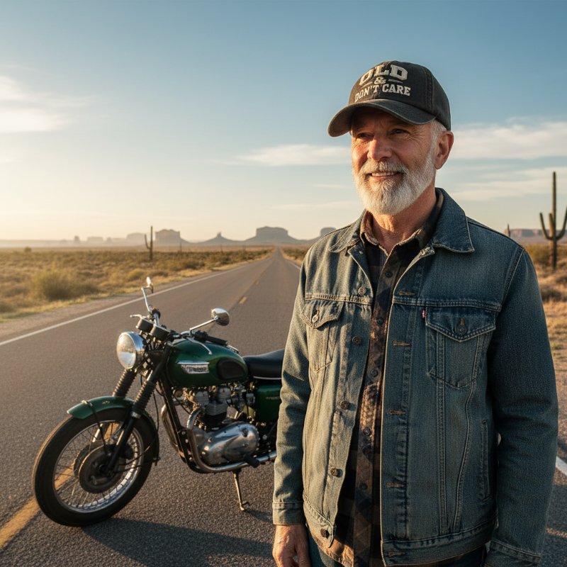 Retro Baseballcap „Old &amp; Don’t Care“ – Gestickte Distressed Vintage Mütze 🧢✨