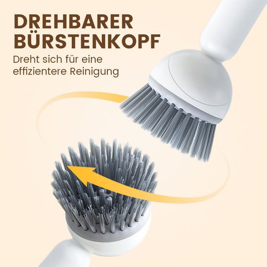 🍳 50% RABATT! 🧽 Drehbare Reinigungsbürste mit Langem Griff – Gründlich, Rückenfreundlich &amp; Für Töpfe/Geschirr 💦
