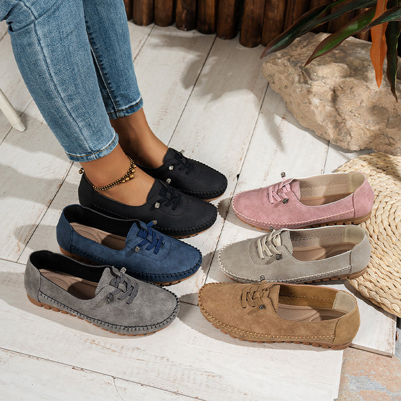 🎉 Neujahrsgeschenk – 50% RABATT!👟 Damen Bequeme Casual Loafers: Weiches PU-Leder + Rutschfeste Sohle – Perfekt zu jedem Outfit &amp; für jeden Tag!