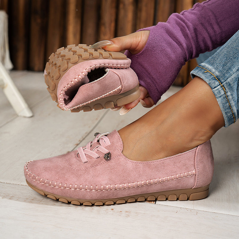 🎉 Neujahrsgeschenk – 50% RABATT!👟 Damen Bequeme Casual Loafers: Weiches PU-Leder + Rutschfeste Sohle – Perfekt zu jedem Outfit &amp; für jeden Tag!