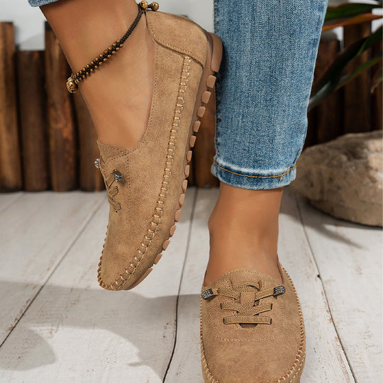 🎉 Neujahrsgeschenk – 50% RABATT!👟 Damen Bequeme Casual Loafers: Weiches PU-Leder + Rutschfeste Sohle – Perfekt zu jedem Outfit &amp; für jeden Tag!