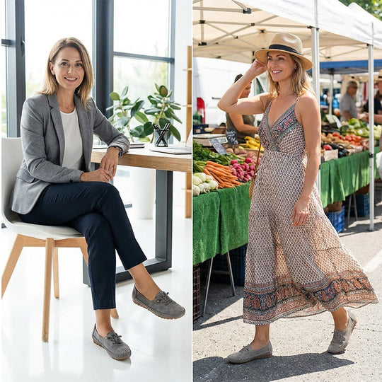 🎉 Neujahrsgeschenk – 50% RABATT!👟 Damen Bequeme Casual Loafers: Weiches PU-Leder + Rutschfeste Sohle – Perfekt zu jedem Outfit &amp; für jeden Tag!