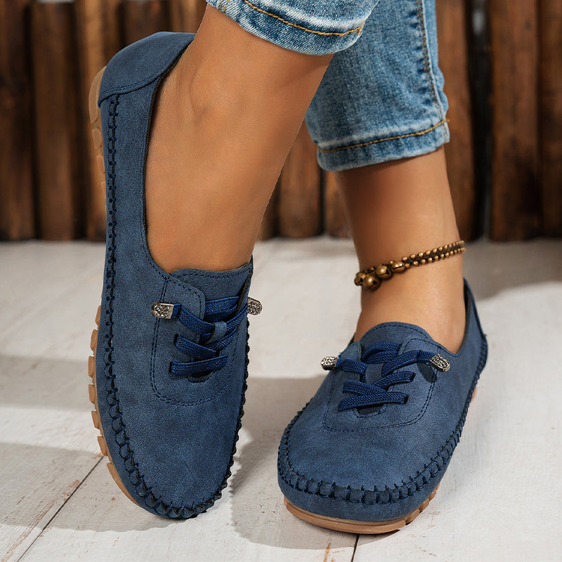🎉 Neujahrsgeschenk – 50% RABATT!👟 Damen Bequeme Casual Loafers: Weiches PU-Leder + Rutschfeste Sohle – Perfekt zu jedem Outfit &amp; für jeden Tag!
