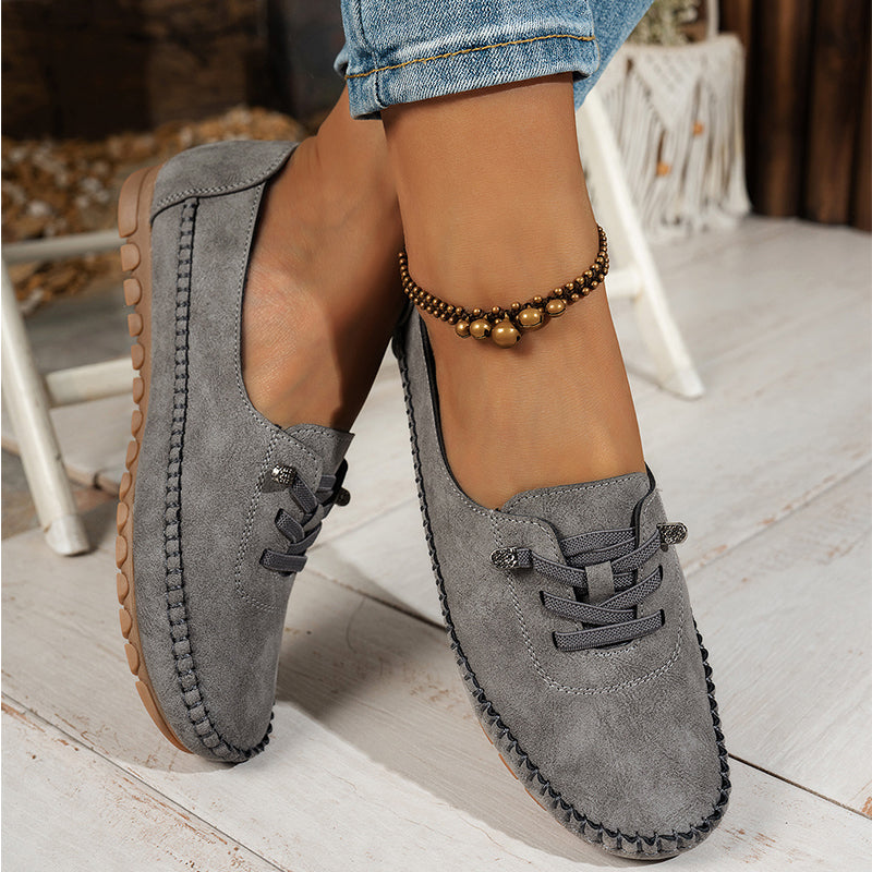 🎉 Neujahrsgeschenk – 50% RABATT!👟 Damen Bequeme Casual Loafers: Weiches PU-Leder + Rutschfeste Sohle – Perfekt zu jedem Outfit &amp; für jeden Tag!