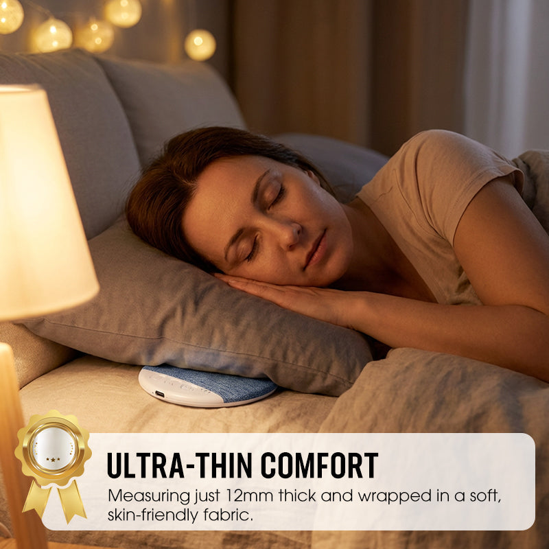 💤🛏️ Schlafkissen-Lautsprecher mit 50% RABATT! 🔊🎵 Schlankes 12mm Design für Privataudio &amp; 7 Tage Akkulaufzeit