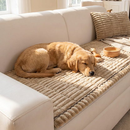 Gestepptes Cord-Sofa-Kissen mit rutschfester Unterseite