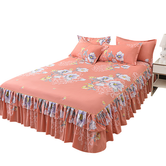 ⏳ Nur heute: 50% Rabatt | 3-teiliges Rüschen-Bettrock-Set 🛏️