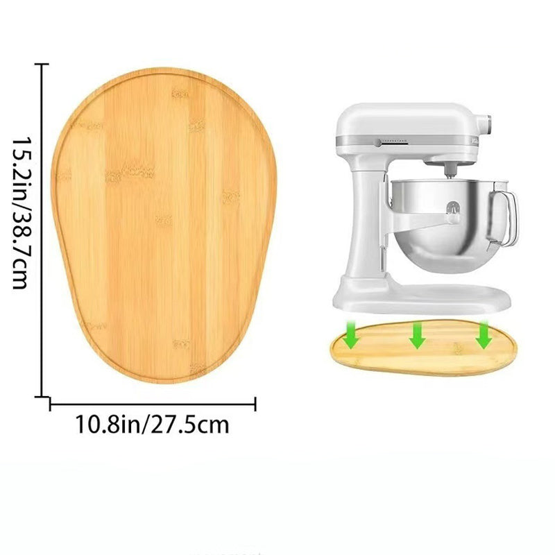 Mühelos bedienbare Schiebeablage aus Holz für Mixer