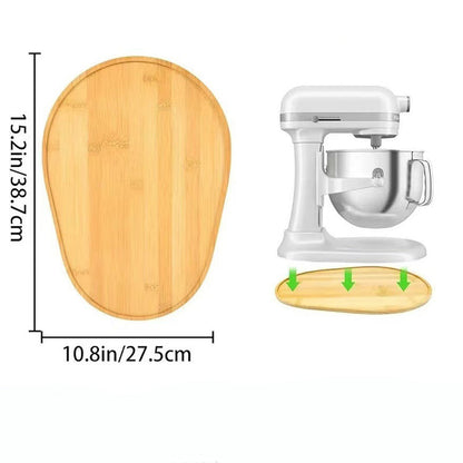 Mühelos bedienbare Schiebeablage aus Holz für Mixer