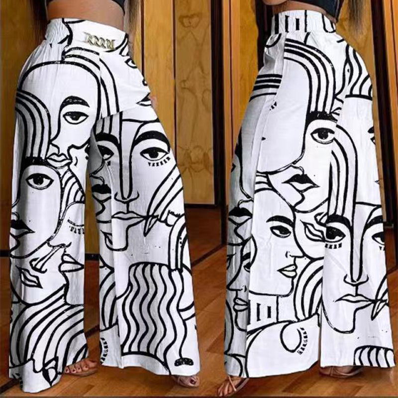 ✨🔥Women's High-Waist Wide-Leg Trousers with Belt Accent💓