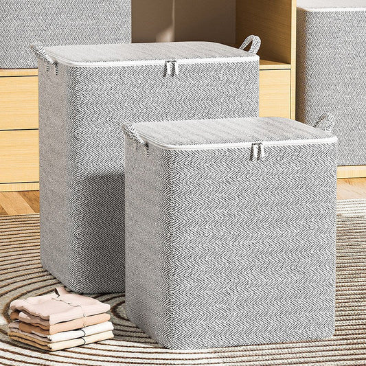 📢 50 % de réduction ! Boîte de Rangement Extra-Large avec Couvercle – 110L à 220L, Idéale pour Couettes, Vêtements & Jouets ! 🛏️🧺✨