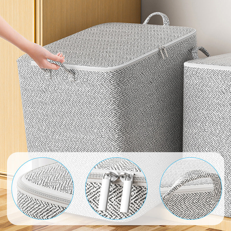 📢 50 % de réduction ! Boîte de Rangement Extra-Large avec Couvercle – 110L à 220L, Idéale pour Couettes, Vêtements &amp; Jouets ! 🛏️🧺✨