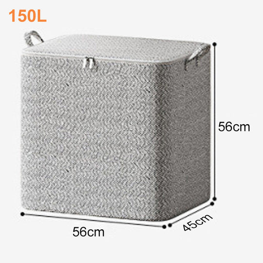📢 50 % de réduction ! Boîte de Rangement Extra-Large avec Couvercle – 110L à 220L, Idéale pour Couettes, Vêtements &amp; Jouets ! 🛏️🧺✨