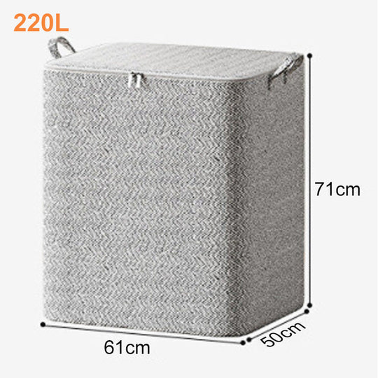 📢 50 % de réduction ! Boîte de Rangement Extra-Large avec Couvercle – 110L à 220L, Idéale pour Couettes, Vêtements &amp; Jouets ! 🛏️🧺✨