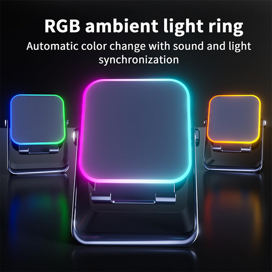 💎 49% OFF 5-IN-1 WIRELESS SPEAKER STAND! 💎 Induction Audio, Phone Holder &amp; Ambient Light