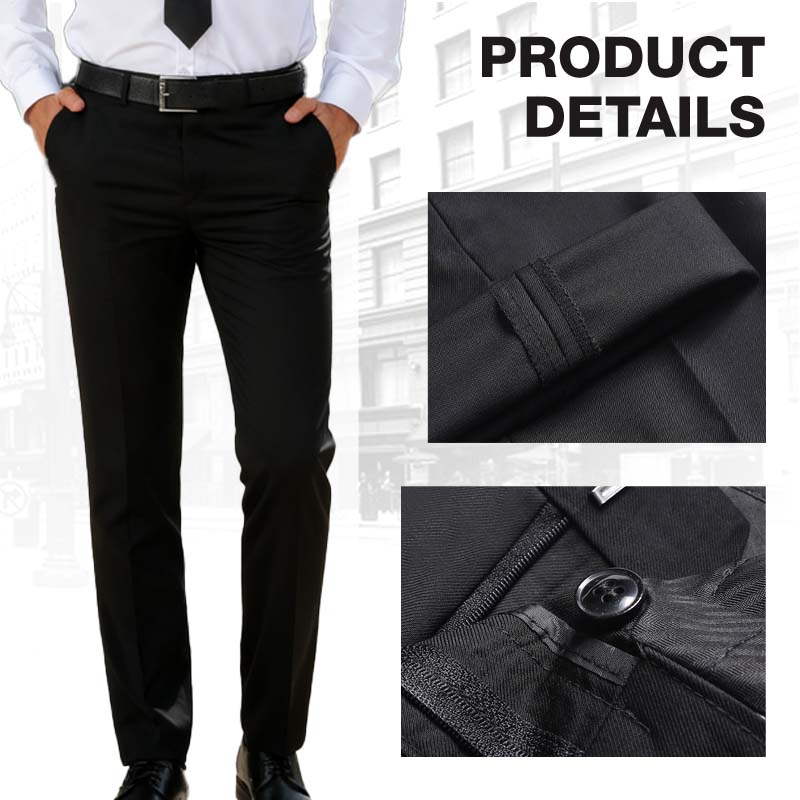 👔👞Herren-Anzughose in klassischer Passform, leicht, lässig, mit Stretchanteil