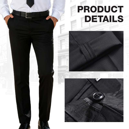 👔👞Herren-Anzughose in klassischer Passform, leicht, lässig, mit Stretchanteil