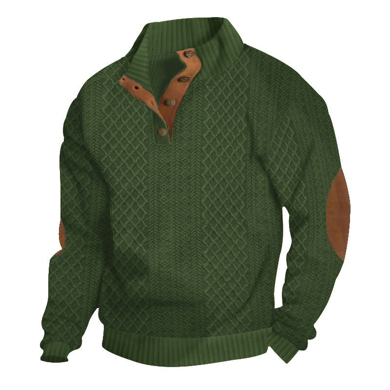 🧥✨ Perfekter Komfort-Pullover für Herren: Robust mit stylischen Ellbogenpatches, nachhaltige Wolle für jeden Tag. ❄️👌 Extralang &amp; kuschelig – dein Alltagsheld! 🔥