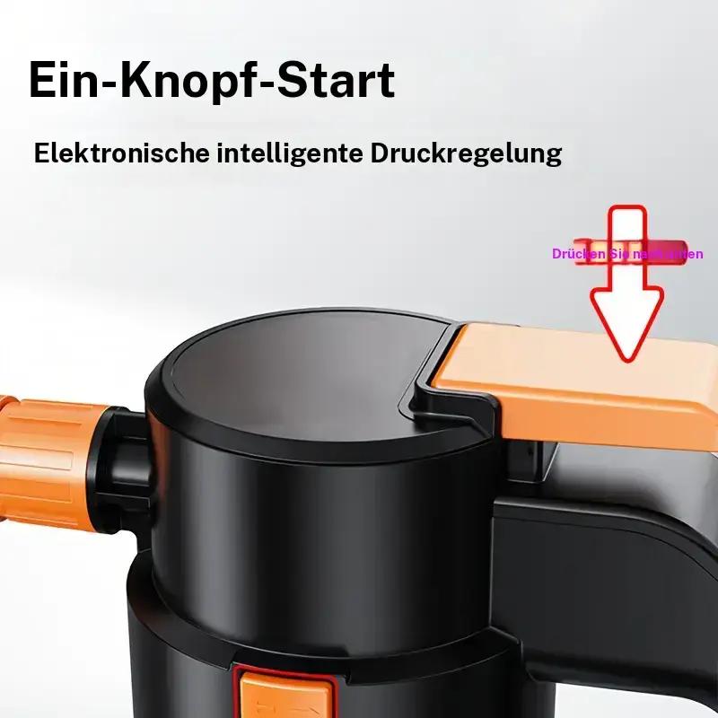 Elektrische Autowasch-Schaumpistole, Hand-Hochdruckreiniger, multifunktional, großes Fassungsvermögen, lange Akkulaufzeit, für Autos, Küche, Haushaltsreinigung