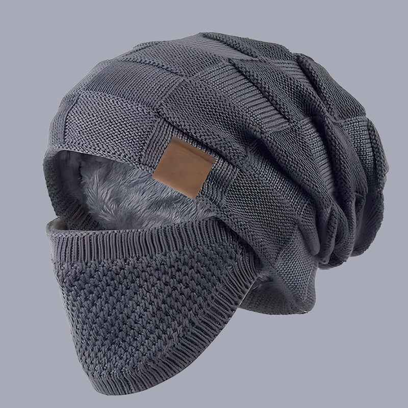 Winter Warm Beanie Hat with Face Cover