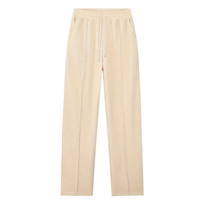 🔥Herren Waffelstrick-Set: Sweatshirt & Hose mit geradem Bein