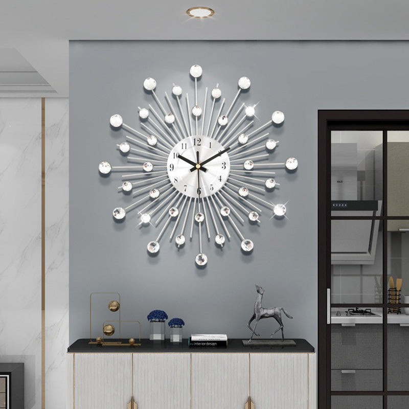 ✨🕰️ 60 % Rabatt ⚡ Kreative Strass-Wanduhr – leiser, minimalistischer Luxus für Wohnzimmer, Esszimmer und Eingangsbereich! 💎🏡