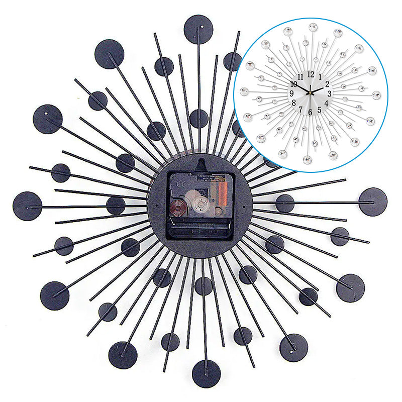 ✨🕰️ 60 % Rabatt ⚡ Kreative Strass-Wanduhr – leiser, minimalistischer Luxus für Wohnzimmer, Esszimmer und Eingangsbereich! 💎🏡