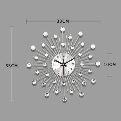 ✨🕰️ 60 % Rabatt ⚡ Kreative Strass-Wanduhr – leiser, minimalistischer Luxus für Wohnzimmer, Esszimmer und Eingangsbereich! 💎🏡