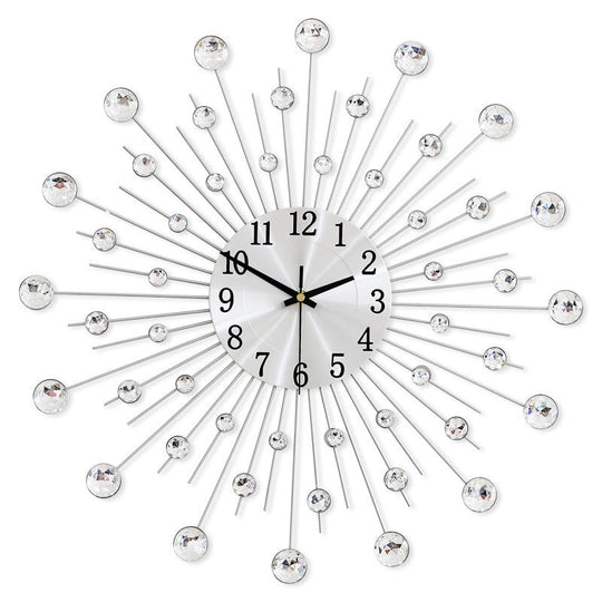 ✨🕰️ 60 % Rabatt ⚡ Kreative Strass-Wanduhr – leiser, minimalistischer Luxus für Wohnzimmer, Esszimmer und Eingangsbereich! 💎🏡