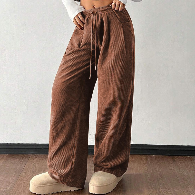 ⌛ Nur noch 3 Tage – 50 % auf alles! ⏰Lässige Weite Cordhose für Damen