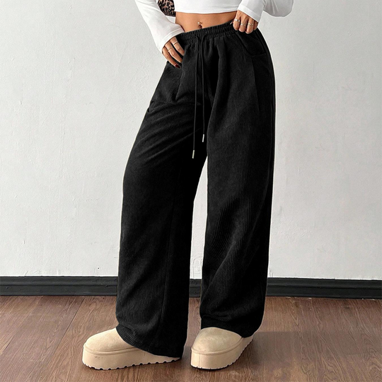 ⌛ Nur noch 3 Tage – 50 % auf alles! ⏰Lässige Weite Cordhose für Damen