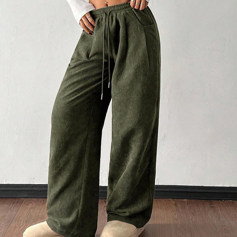 ⌛ Nur noch 3 Tage – 50 % auf alles! ⏰Lässige Weite Cordhose für Damen