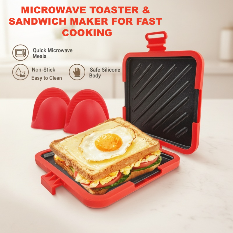 🔥2026 Neuheiten: 50 % Rabatt für begrenzte Zeit!🔥Mikrowellen-Toaster &amp; Sandwichmaker für schnelles Kochen