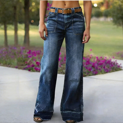 💥Hot Sales-50% OFF👖Women's Retro Flare Jeans with Pockets🔥